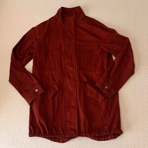 Forever 21 Women's Deep Red Utility Jacket